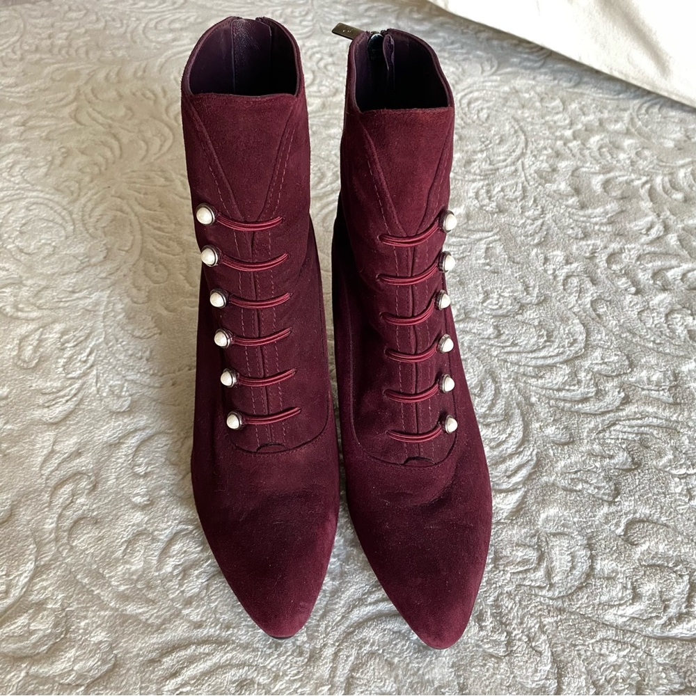 Stuart Weitzman Kitten Heel Suede Boot - image 2